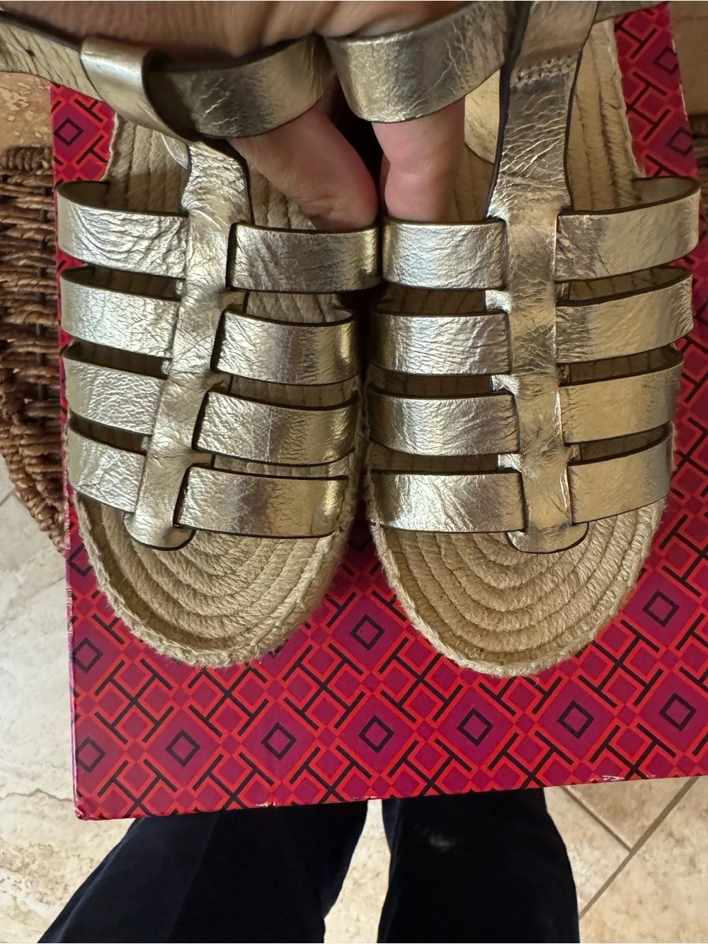 Tory Burch Fisherman Wedge Espadrille